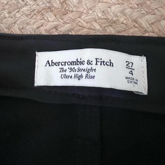 Abercrombie & Fitch Vegan Leather 90s Straight Pant - Picture 9 of 9
